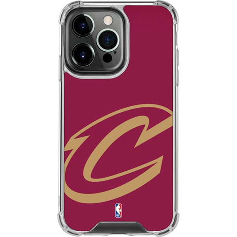 NBA Cleveland Cavaliers Large Logo iPhone 14 Pro Clear Case